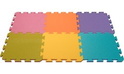 Kilimėlis Yate, 29x29x1,2 cm – geltonas/oranžinis