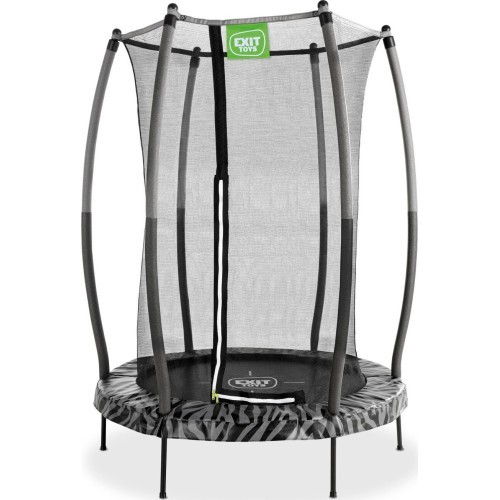 Batutas EXIT Tiggy Junior su apsauginiu tinklu ø140 cm, juodas/pilkas