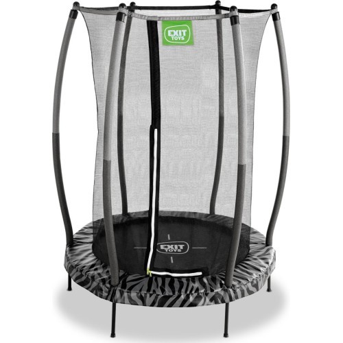 Batutas EXIT Tiggy Junior su apsauginiu tinklu ø140 cm, juodas/pilkas