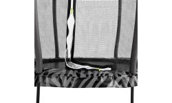 Batutas EXIT Tiggy Junior su apsauginiu tinklu ø140 cm, juodas/pilkas