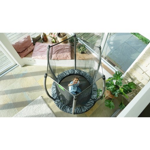 EXIT Tiggy junior trampoline with safety ø140cm - black/grey