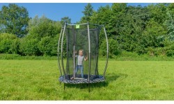 EXIT Tiggy junior trampoline with safety ø140cm - black/grey