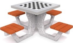 Concrete Table for Chess - Checkers Inter-Play 01