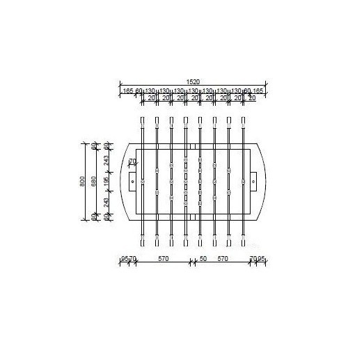 Betoninis stalo futbolo stalas Inter-Play 02