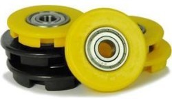 Buddy - Wheel cover 12mm yellow (4x) + black (2x)
