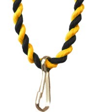 Medal ribbon black/yellow 70192.01
