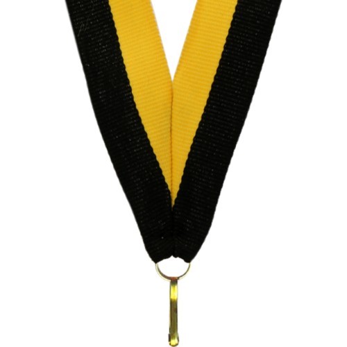 Medal Ribbon V8 Yellow/Black 1cm