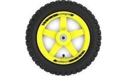 Ratas geltonas 12.5x2.25-8 visureigis (Cross)