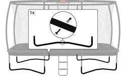 Ultim Pro Bouncer W formos koja 5x5 (kairė+dešinė, su tvirtinimo detalėmis)