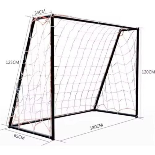 Plieniniai mobilūs futbolo vartai FITKER 180x120x65cm