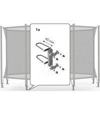 Apsauginio tinklo tvirtinimo elementai Comfort 200 (rinkinys 1 vamzdžiui) (85 mm)