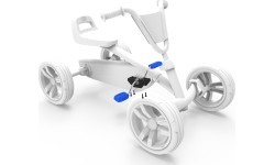 Buzzy - Crank shaft incl. pedals blue