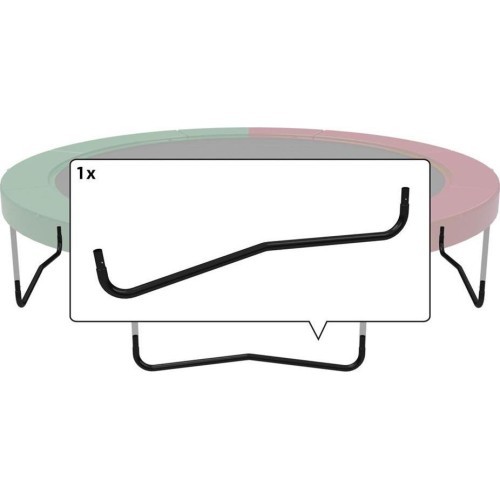 Elite+ W-Leg T-Series 380 (12,5 ft) kojelė batutui, juoda