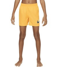 Nike Nk B Scribble 4'' Volley swim shorts for teens, yellow NESSE806 818