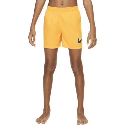 Nike Nk B Scribble 4'' Volley swim shorts for teens, yellow NESSE806 818