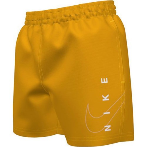 Nike Swim Shorts for Teens Nk B Split Lgo 4'' Volley Short Yellow NESSC781 818