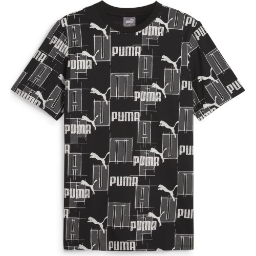 Puma Men's T-Shirt Ess+ Logo Lab Aop Black White 678982 01