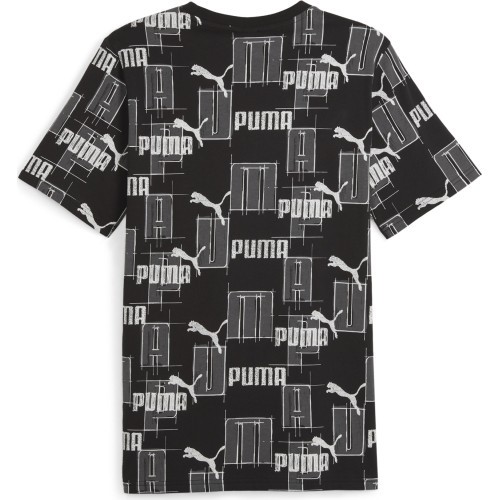 Puma Men's T-Shirt Ess+ Logo Lab Aop Black White 678982 01