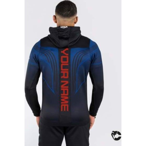 UFC Venum Personalized Authentic Fight Night 2.0 Kit by Venum Men's Walkout Hoodie - Midnight Edition