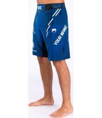 "UFC Adrenaline by Venum" personalizuoti autentiški "Fight Night" vyriški koviniai šortai - ilgo kirpimo - mėlyni