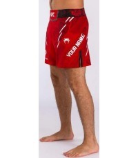 "UFC Adrenaline by Venum" personalizuoti autentiški "Fight Night" vyriški koviniai šortai - trumpi - raudoni