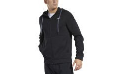 Reebok Wor Dbl Kn Fz Hood Zip Hoodie Black FK6236