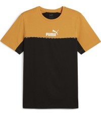 Мужская футболка Puma Ess Block X Tape Black Yellow 673341 91