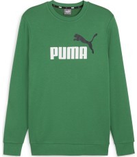 Мужской свитшот Puma Ess+ 2 Col Big Logo зелёный 586763 86