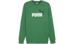 Puma Ess+ 2 Col Big Logo Men's Sweatshirt Green 586763 86