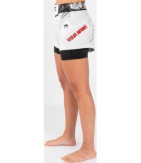 UFC Adrenaline by Venum Personalized Authentic Fight Night Women’s Fight Short – White