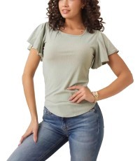 Glo Story women's blouse, green WPO 4440-4