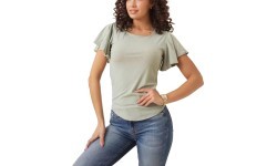 Glo Story women's blouse, green WPO 4440-4