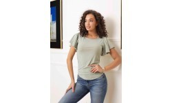Glo Story women's blouse, green WPO 4440-4