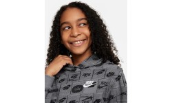 Nike Sweatshirt for Teens K NSW Club FT Hdy AOP Grey FN8741 084