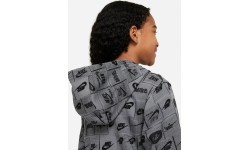 Nike Sweatshirt for Teens K NSW Club FT Hdy AOP Grey FN8741 084