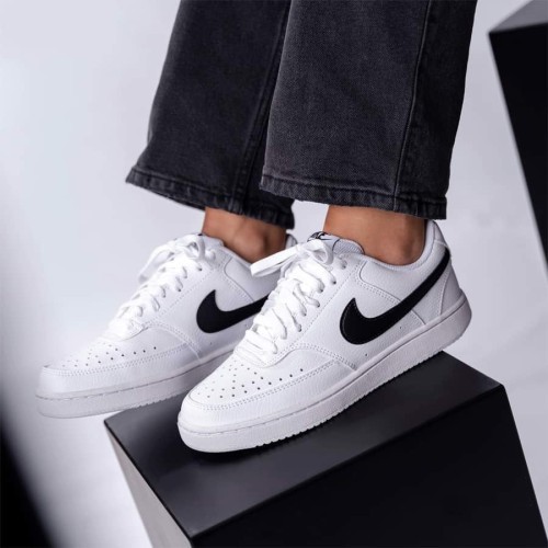 Nike Avalynė Moterims Court Vision Lo Nn White Black DH3158 101