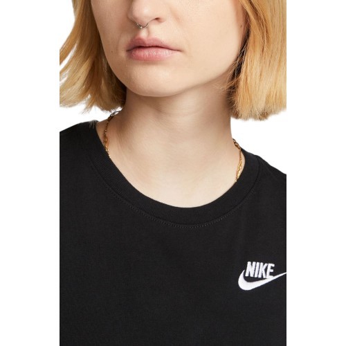 Nike W NSW Club SS Tee Women's Top, Black DX7902 010