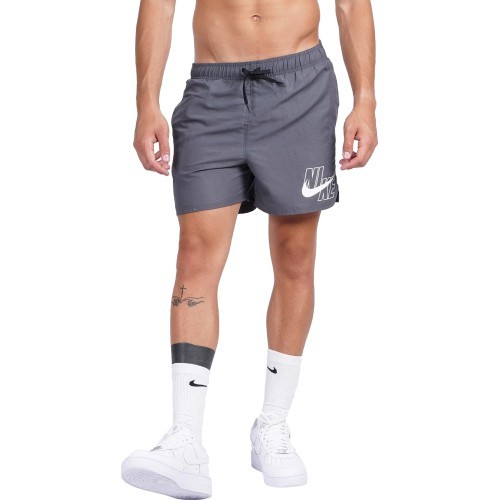 Nike мужские плавательные шорты Logo Solid 5" Gray NESSA566 018