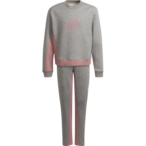 Adidas G Bos Co Ts Girls' Tracksuit Grey Pink H57225