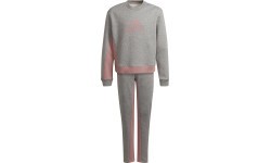 Спортивный костюм для девочек Adidas G Bos Co Ts Grey Pink H57225