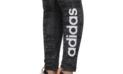 Женские леггинсы Adidas W E Aop Tig серо-чёрные FL0162