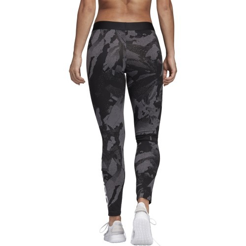 Adidas Tamprės Moterims W E AOP Tights Black Grey DP2365