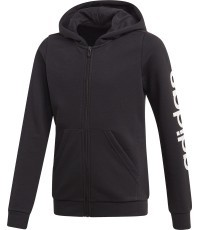 Adidas Girls' Sweatshirt Yg E Lin Fz Hd Black EH6124