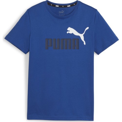 Puma Marškinėliai Paaugliams Ess+ 2 Col Logo Tee Blue 586985 21