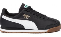 Puma Roma Basic Summer Kids' Shoes Black White 359841 21