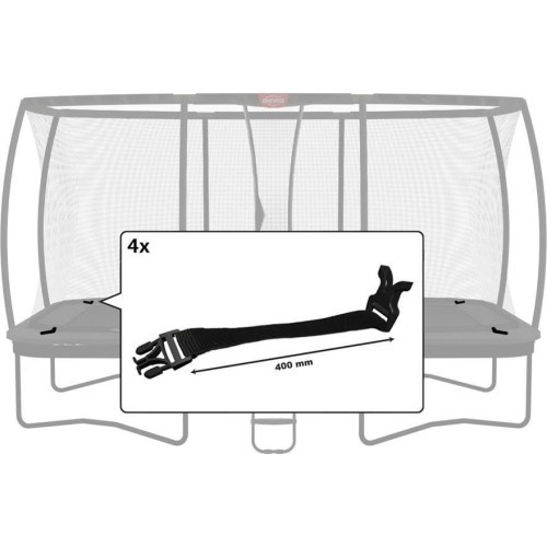 Пряжка защитной сетки Ultim Safety Net DLX XL (400 мм) (4 шт.)