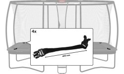 Apsauginio tinklo sagtis Ultim Safety Net DLX XL (400 mm) (4 vnt.)