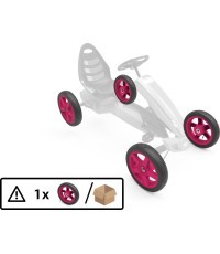 Wheel pink 12.5x2.5-9 slick