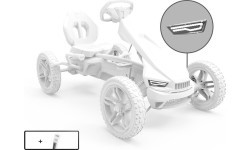 Rally - kairysis priekinis žibintas Jeep