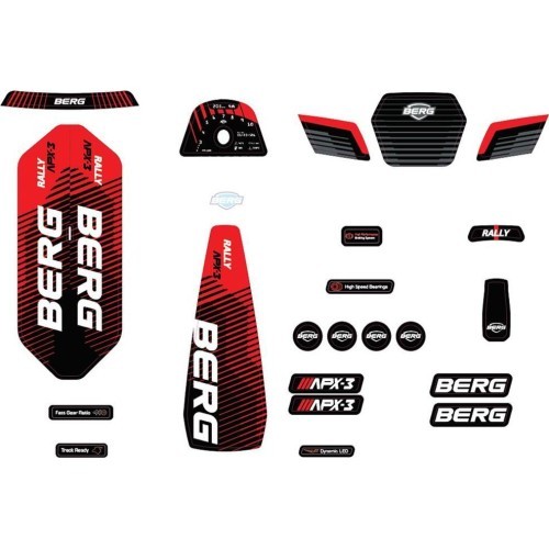Набор наклеек Rally APX Red 3 Gears